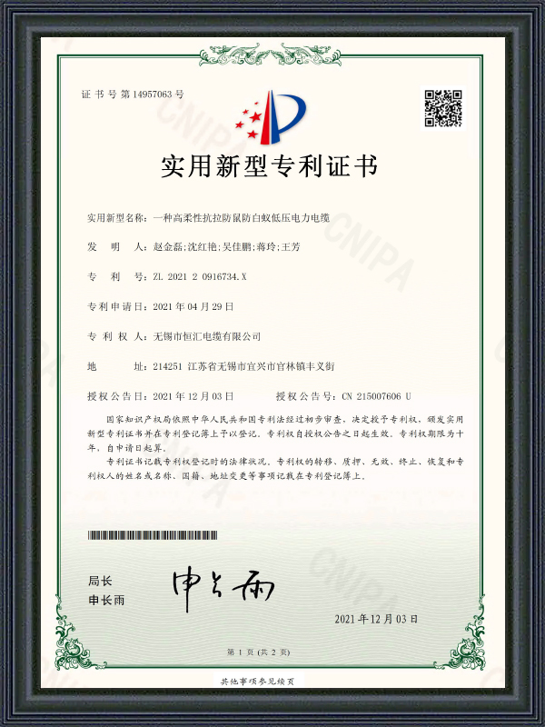 Potvrda o patentu korisnog modela