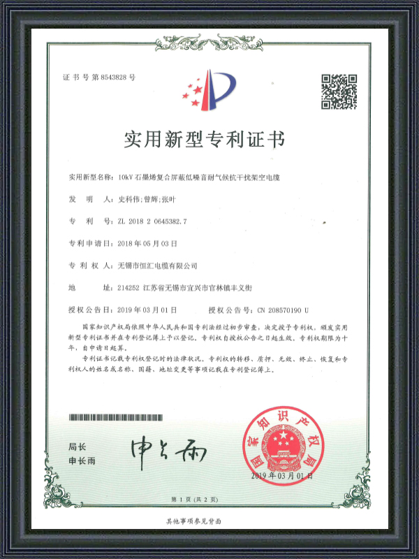 Potvrda o patentu korisnog modela